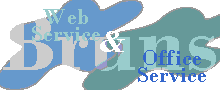 Logo Web & Office Service Bruns in Seligenstadt. Webdesignerin aus Leidenschaft.